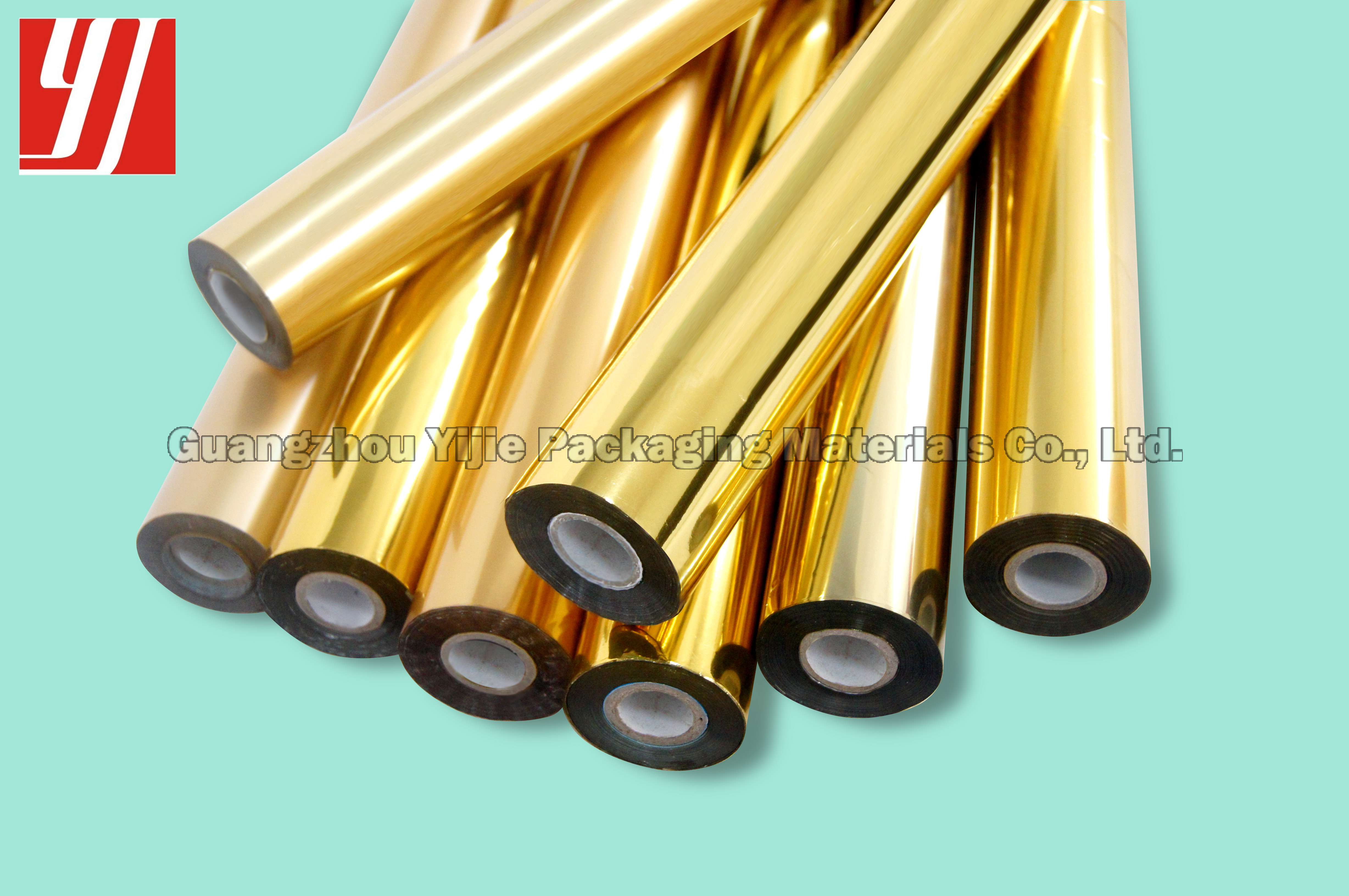 SGS 12μm Gold Hot Stamping Foil For General Paper Plastic PVC Papers Plastic Materials ABS