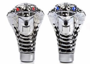 Quality Silver Car Modified Parts Snake Head LED Gear Shift Knob wholesale