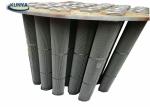 Melt 0.2um 2.0 MPa Sintered Metal Powder Filter Glass Media Strainer
