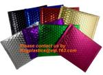 Security Holographic Metallic Foil Bubble Mailers Matte Metallic Rose Gold Self