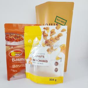 Quality BPA Free Standing Ziplock Bag Eco Friendly Ziplock Stand Up Reusable Food Bags wholesale