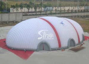 Quality 40x20 meters egg sports playground giant inflatable dome tent made of 1 class pvc coated nylon wholesale