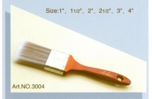 Quality Polyester handle pure natural bristle Chinese bristle synthetic mix paint brush No.3004 wholesale