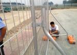 Professional Temp Fence Panels Free Standing Metal Fence 3.8mm Diameter