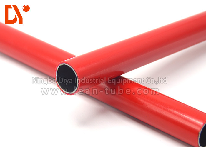 Thick Wall Plastic Coated Steel Tube Large Loading Capacity For Decoration