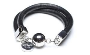 Quality Leather Bracelet, Stainless Steel Clasp wholesale