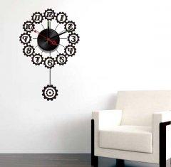 Quality Black Design Vinyl Wall Sticker Clock 10A066 Numbers Wall Decoration wholesale
