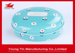 Quality Round Printed Tin Boxes , Metal Tinplate Oil Paint Packaging Containers With Lid wholesale