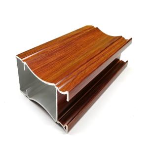 Quality GB523 6000 Wood Grain Aluminum Window Profiles wholesale