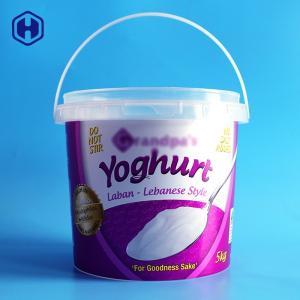 Quality 5L Empty IML Bucket Large Capacity Sturdy Microwavable Heat Resistant wholesale