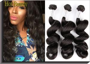 Quality Charming Peruvian Virgin Remy Hair / 28'' Peruvian Curly Hair Weave wholesale
