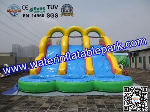 Quality 18OZ PVC Fun Adult Inflatable Water Slides Rentals For Event And Party wholesale
