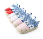 Hot sale Cotton fabric Bowknot lace princess soft sole toddler girl baby sandals