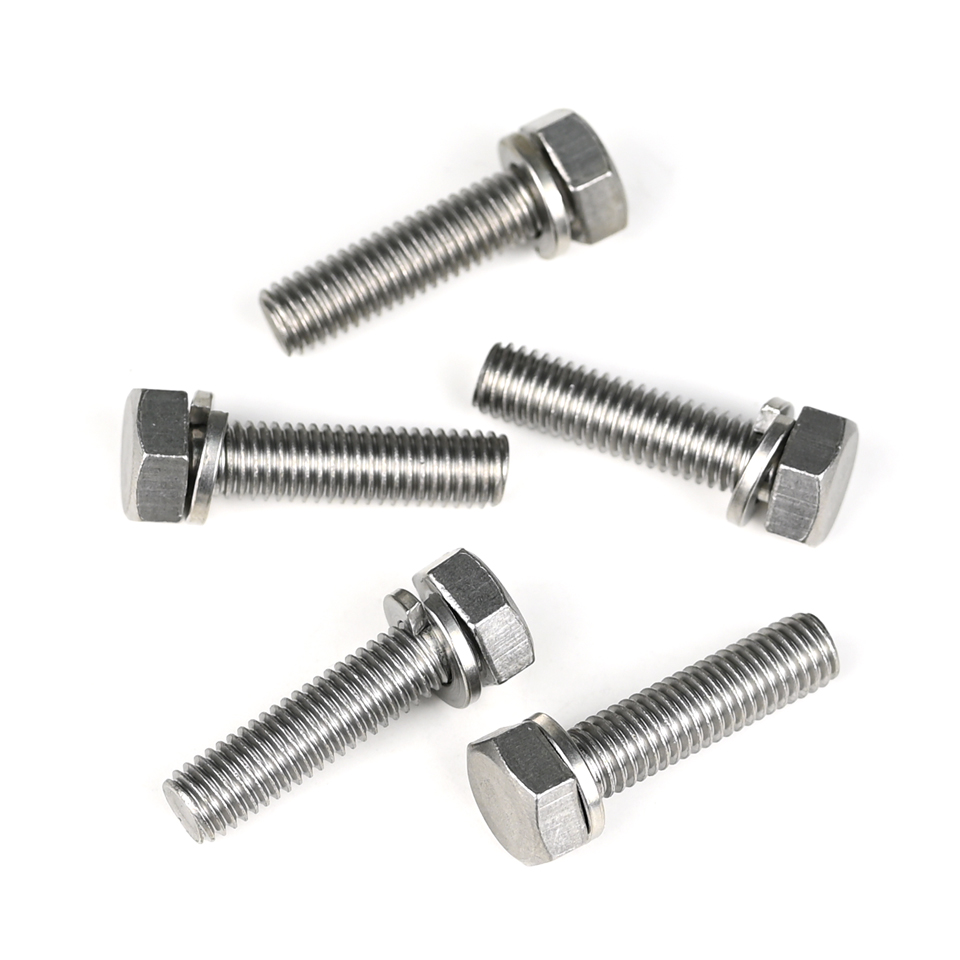 Contact Customer Service for Customized Stable A2 Machine Screws M8x32 Mm Hexagon SEMS