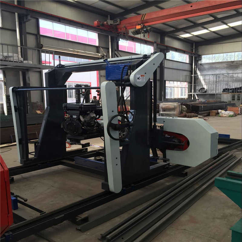 MJ1000 diesel portable sawmill,wood working horizontal band saw mills, log cutting bandsaw