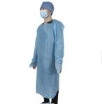 Disposable Waterproof CPE long sleeve apron hospital CPE isolation protective