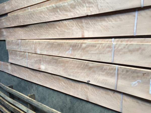 Sliced Natural Figured American Cherry Wood Veneer Sheet