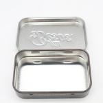 Child Resistant Design Mint Tins with Flip Lid Embossed Metal Tins Wholesale