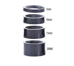 Quality 28.6mm Carbon Fiber Headset Spacers 3K Weave Bicycle Stem Spacers wholesale