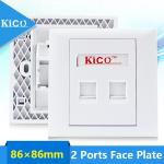 Factory Good Price Dual Type 86 Network Faceplate Wall Charger Outlet Power