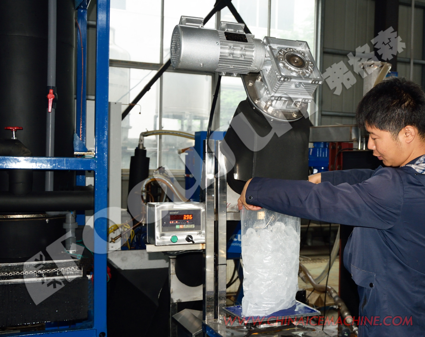 Other SUS304 Semi-Automatic Ice Cube Ice Tube Packing Machine with 1000kg/hr Capacity