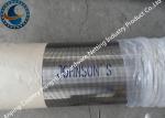 304 / 316L Johnson V Wire Screen Pipe For Water Well Drilling Strong Structure