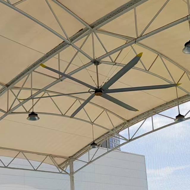 BLCD Motor 5.0m 16FT Large Air Flow HVLS Ceiling Fan for Air Cooling and Ventilation