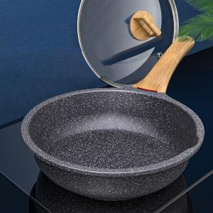 Quality Good Quality Nonstick Frying Pan Skillet Swiss Granite Coating Omelette Pan Healthy Stone Cookware Chef's Pan wholesale