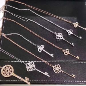 Quality jewelry Korea design long chain sweater necklace crystal pearl key fashion necklace 100 1 wholesale