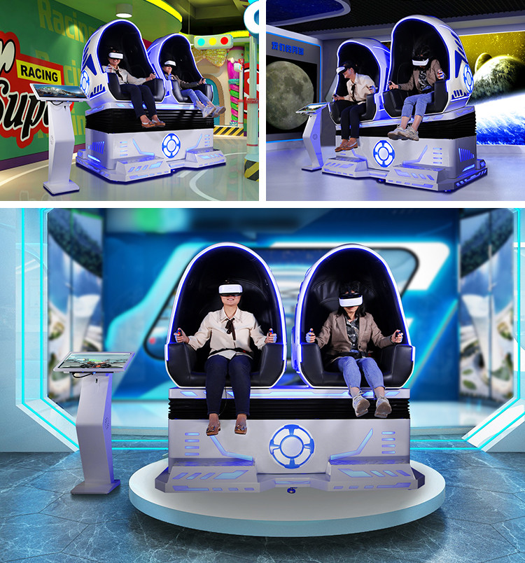 Interactive Full Motion VR Simulator Arcade Double Seat 9DVR Simulator