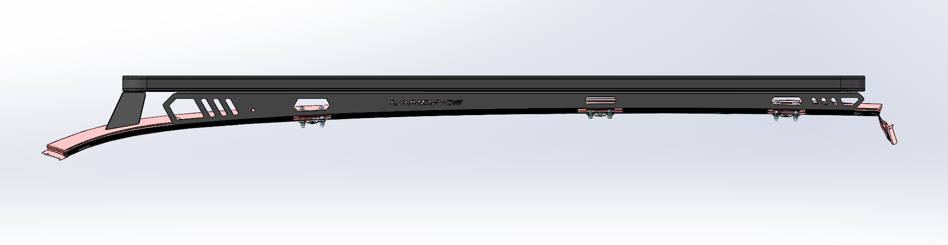 Durable Universal Aluminum Alloy Solar Car Roof Racks for Toyota Land Cruiser Prado LC 150