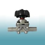 Stainless Steel Welded Sanitary Diaphragm Valves Pneumatic Actuated