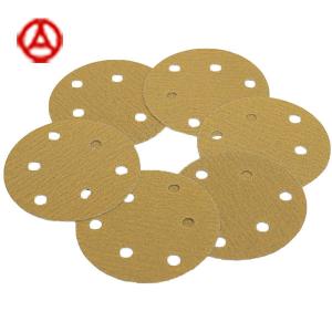 Quality Yellow Sanding Disc Coated Abrasive 5 Inch 125 Mm Hook And Loop Sanding Disc wholesale