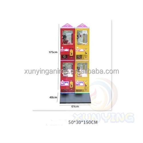 1 Player Mini Claw Crane Machine with Metal Acrylic Plastic and Bill Acceptor
