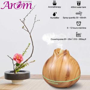 Quality 400ml Wood Grain Ultrasonic Diffuser wholesale