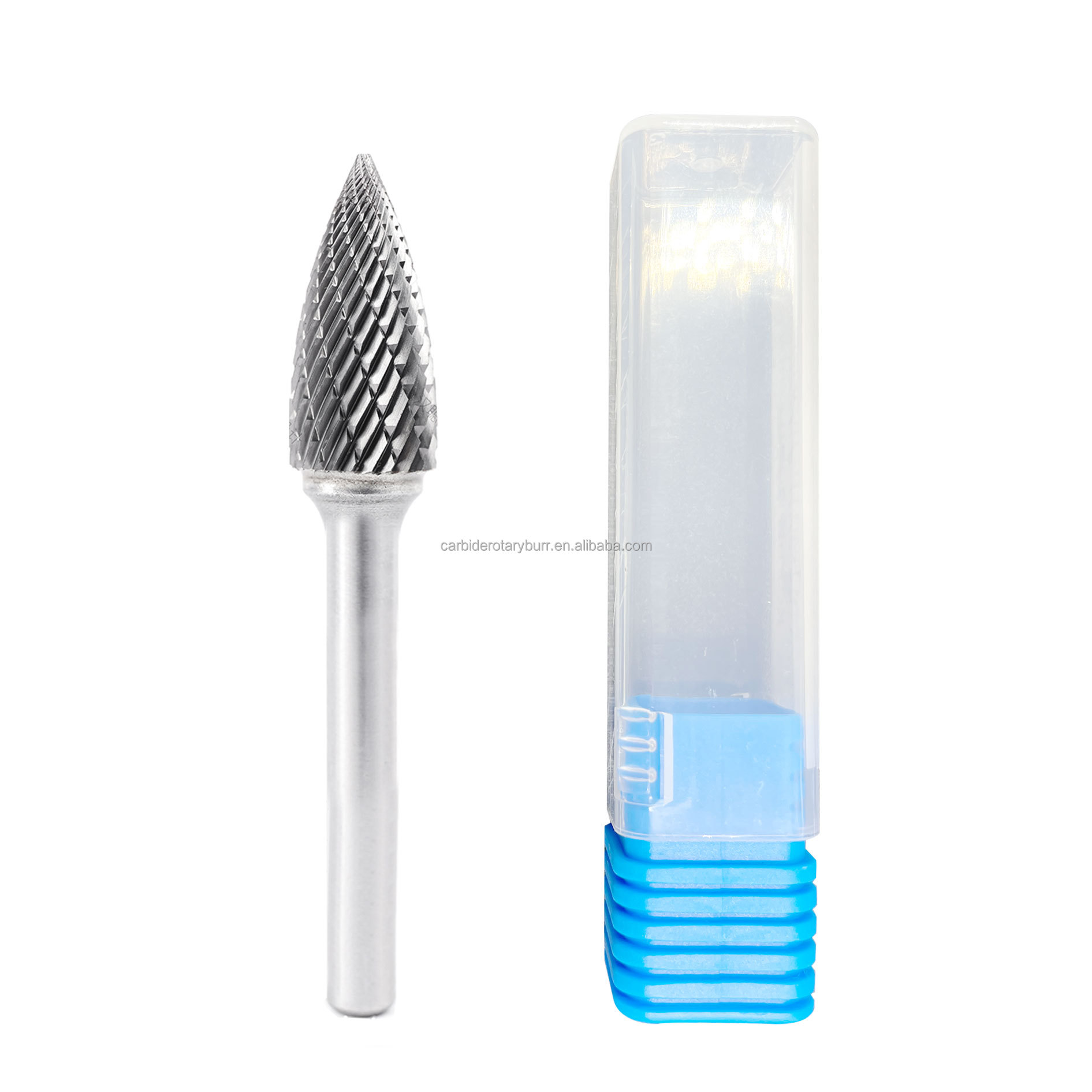 Tungsten Carbide Burr Double Cut 6mm Shank for Metal Grinding