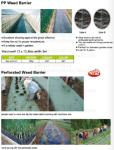 Weed Control Mulch Film, Agriculture Vegetable Black PE Films, 5 Holes