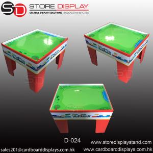 Quality push toys corrugated cardboard display table box wholesale