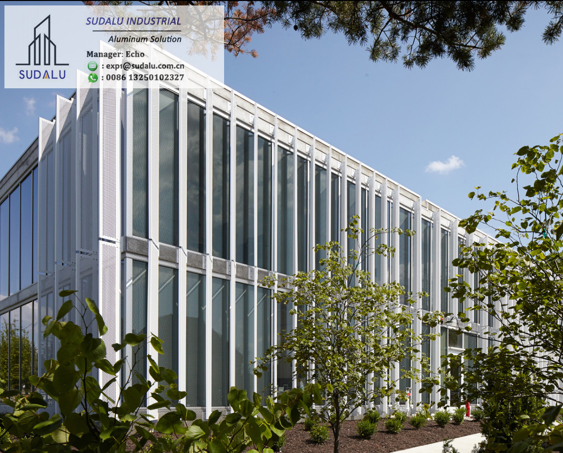 SUDALU Solar Shape Aluminum Facade Cladding Panel for Outdoor Decoration Metal Perforated Panel