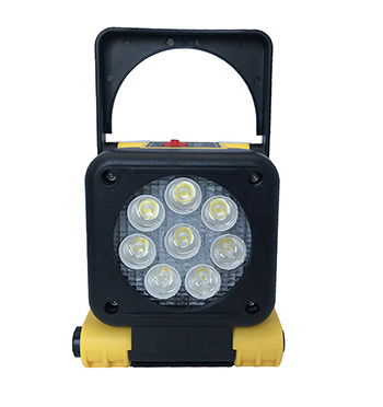 Li-Ion Battery IP55 25 W Magnetic Inspection Light AC Hybrid Powered
