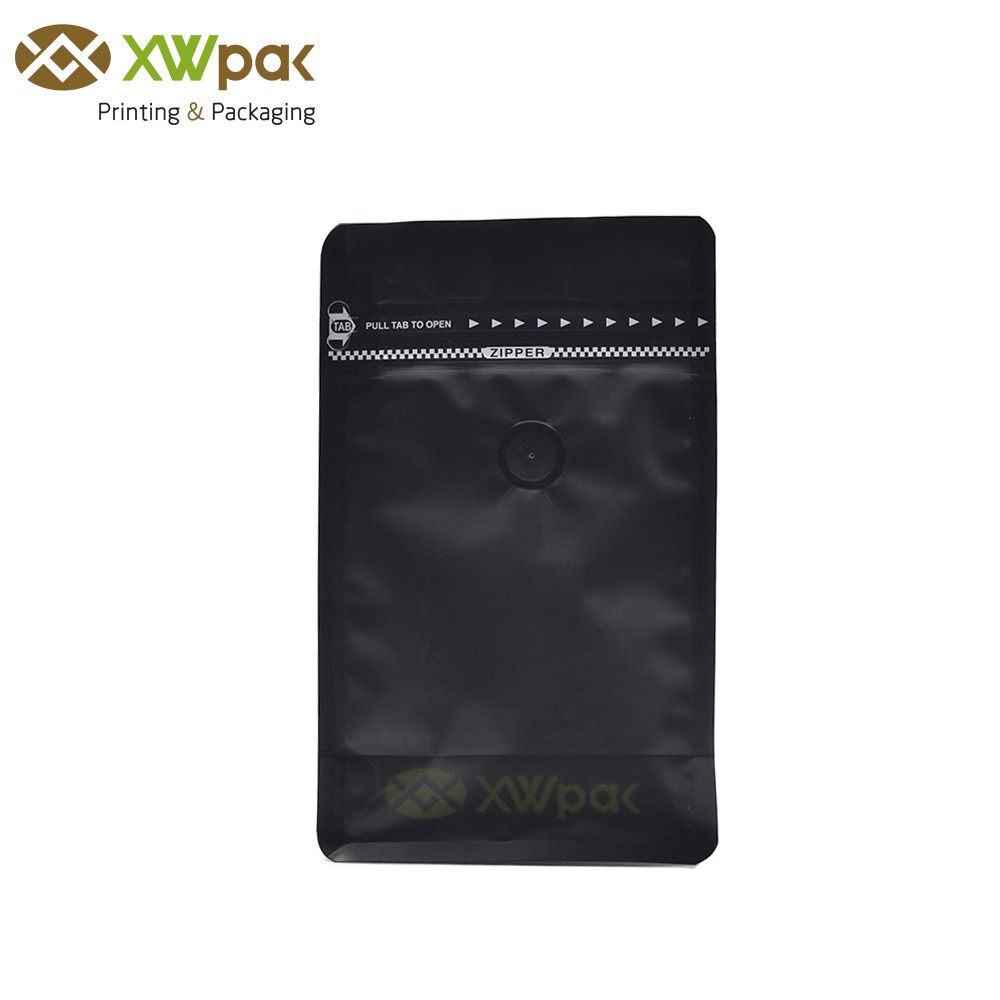 Resealable Coffee Packing Bags With One Way Degassing Valve / Aluminum Foil Side Gusset Pouch