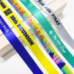 Customized Logo Woven Cloth Wristbands Party Sublimation Textile Bracelets