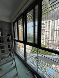 Quality 15mm 19mm Aluminium Sliding Windows Single / Double / Triple Glass wholesale