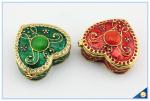 Wholesale Enamel Heart Shape Trinket Box Two color Jewelry Box SCJ944