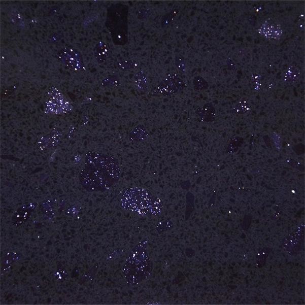 18MM Shiny Black Artificial Quartz Stone Home Worktop Materials