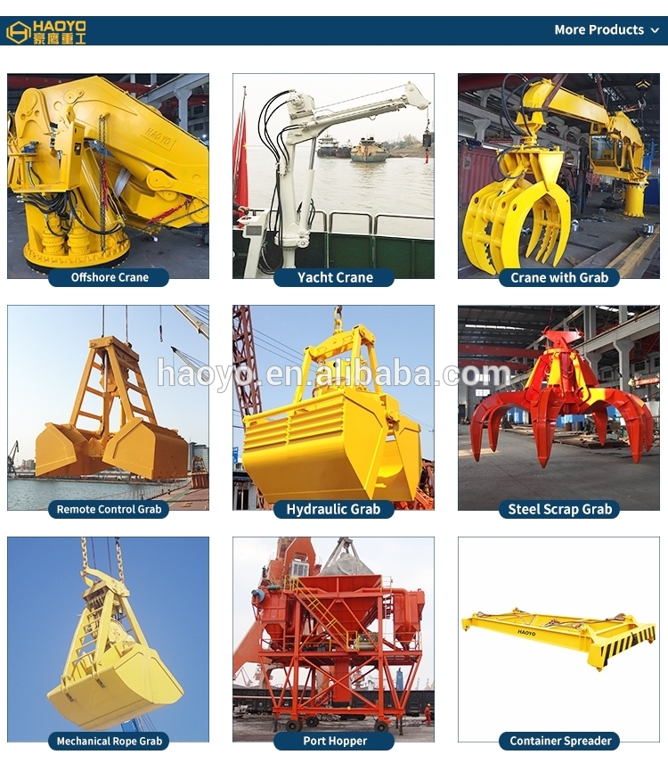 0.4-1T/5m-15m and customized specification marine service small boat lifting crane for sale