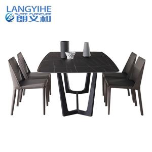 Quality 304SS Legs Rectangular Kitchen Dining Table Artificial Dali wholesale