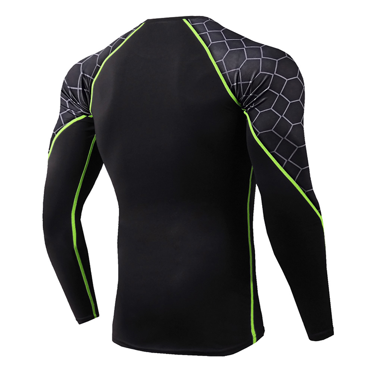 Long Sleeve Rash Guard Shirt , Loose Fit Rash Guard Refeltive Print Eco Friendly