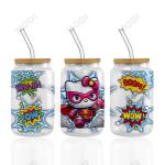 Wholesale Custom Designs Cartoon Printing Transfer Stickers Cartoon DTF Heat