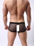 Mens Sexy Boxer Shorts Xl See Through Mesh Waistband Briefs Club Wear Customized